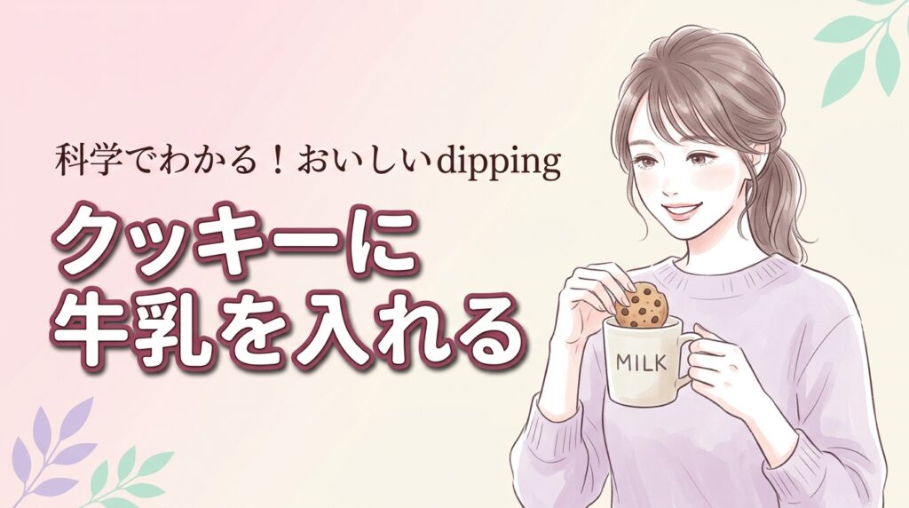 クッキーに牛乳を入れるとどうなる？失敗しないコツと浸す秒数の科学