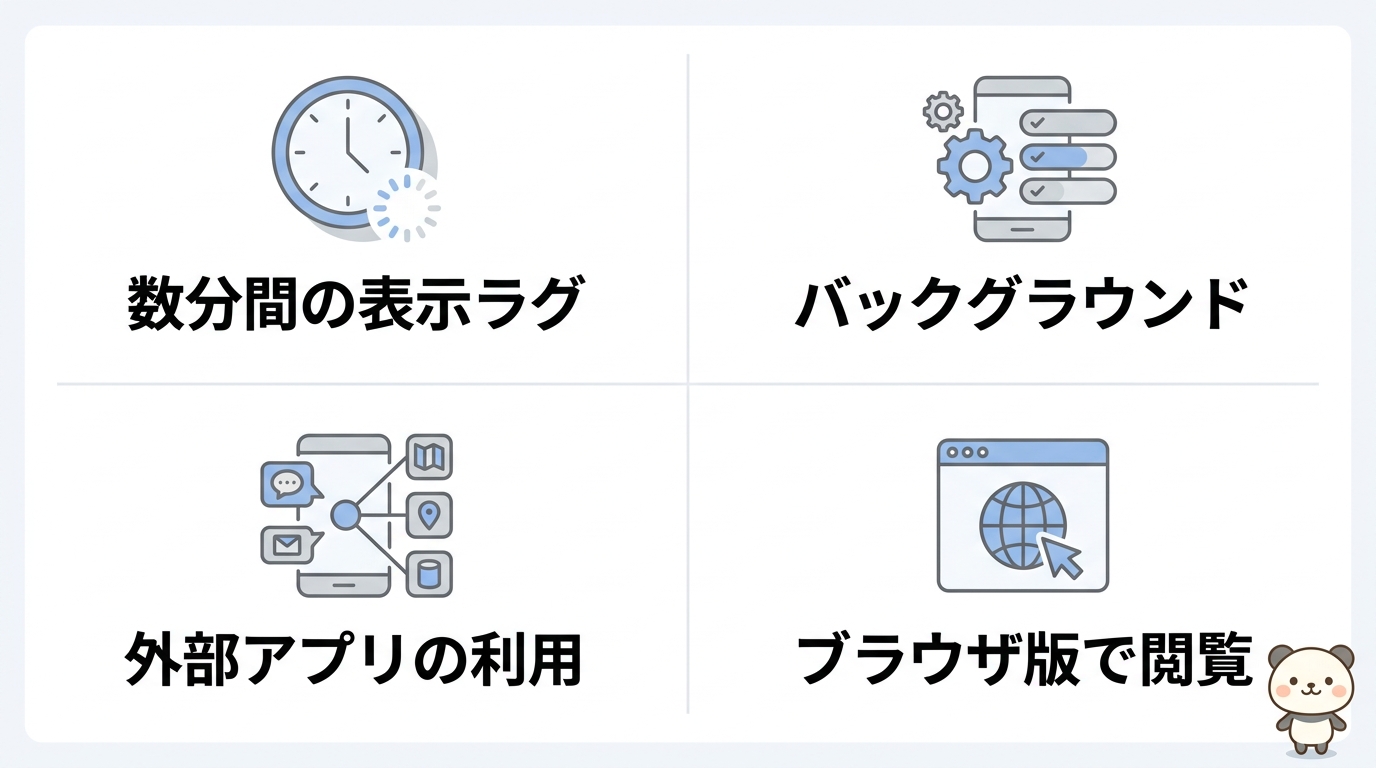 オンラインなのに既読がつかない4つの原因