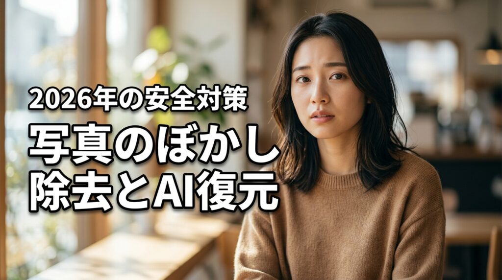 写真のぼかし除去は本当にできる？AIで復元されるリスクと安全対策