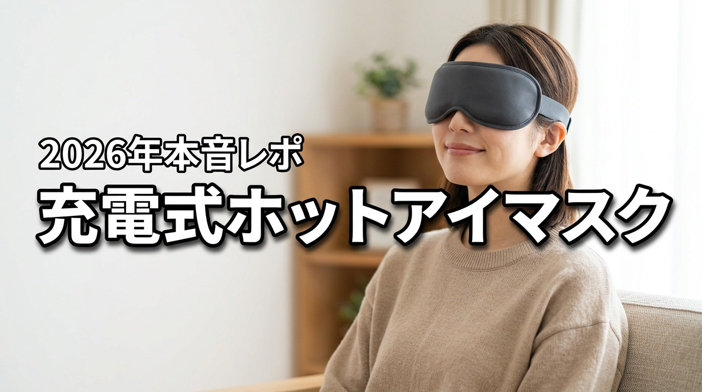 充電式ホットアイマスクは使い捨てよりお得？悪い口コミまで本音で紹介します