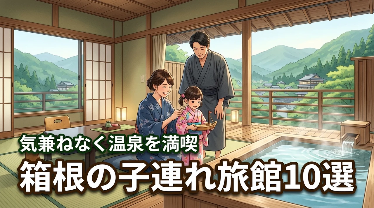 箱根の旅館に子連れで泊まるのは不安？気兼ねなく温泉を楽しめるおすすめの宿10選