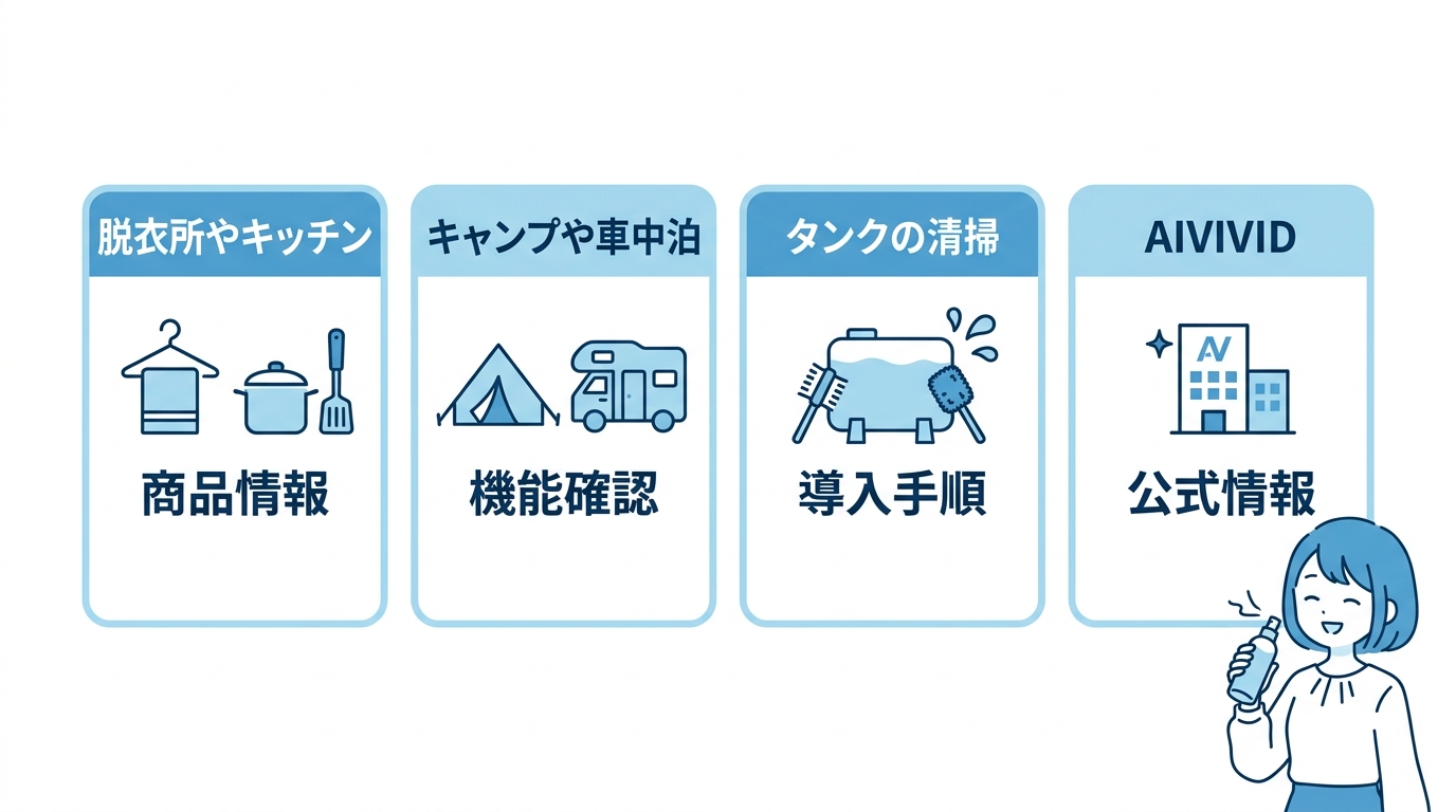 LAViNO クールエアーミストが活躍する場所と手入れ方法
