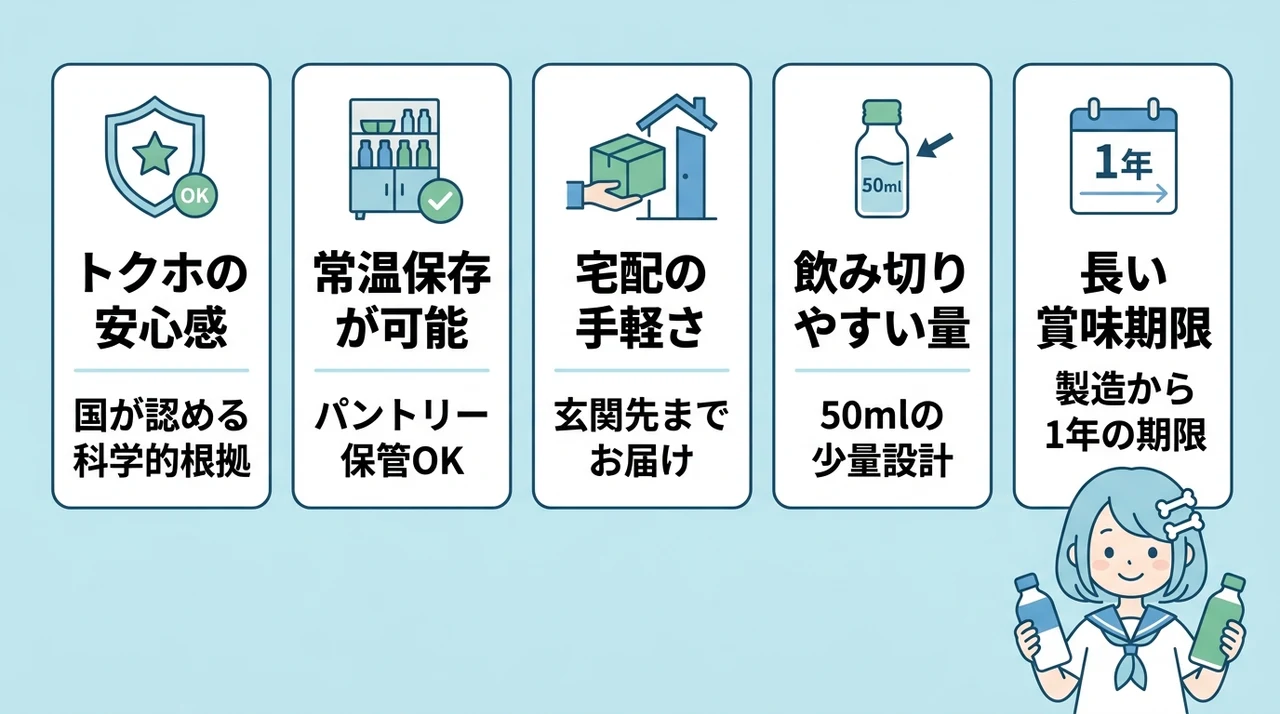 トクホ認定の毎日骨ケアMBPを継続するメリット5つ