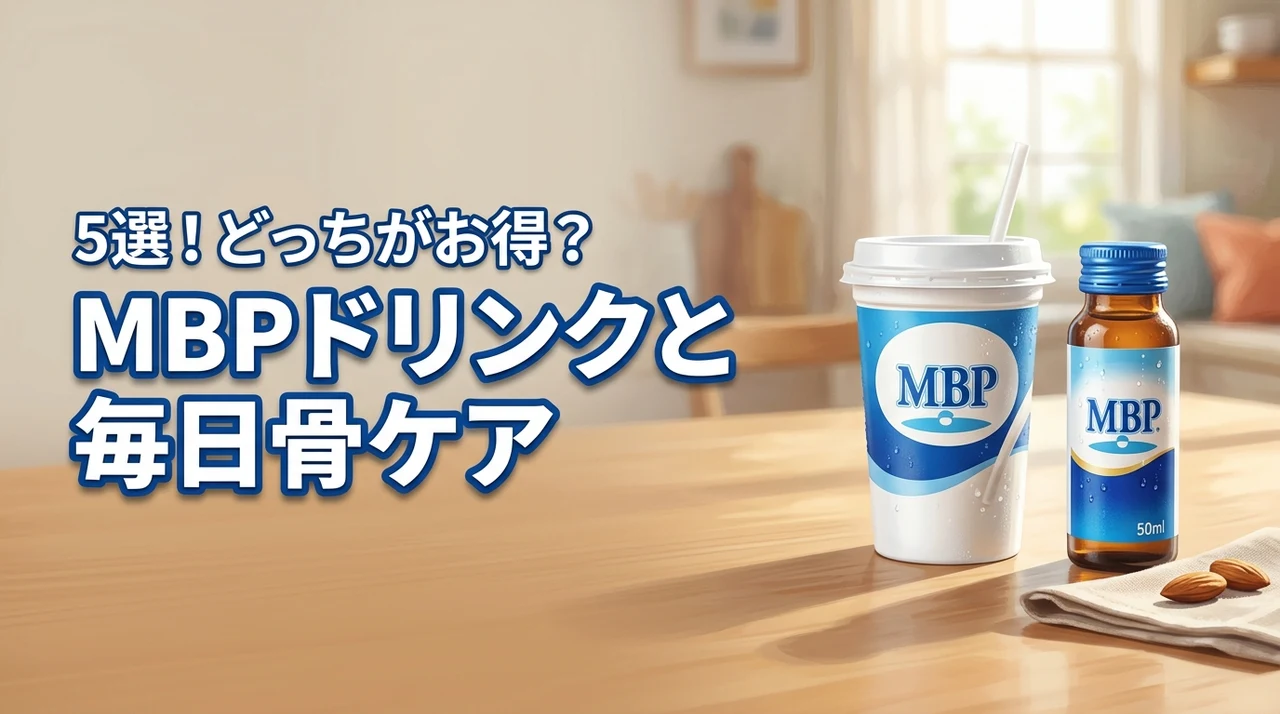 MBPドリンクと毎日骨ケアMBPの違いを5選！成分や価格の比較でどっちがお得？