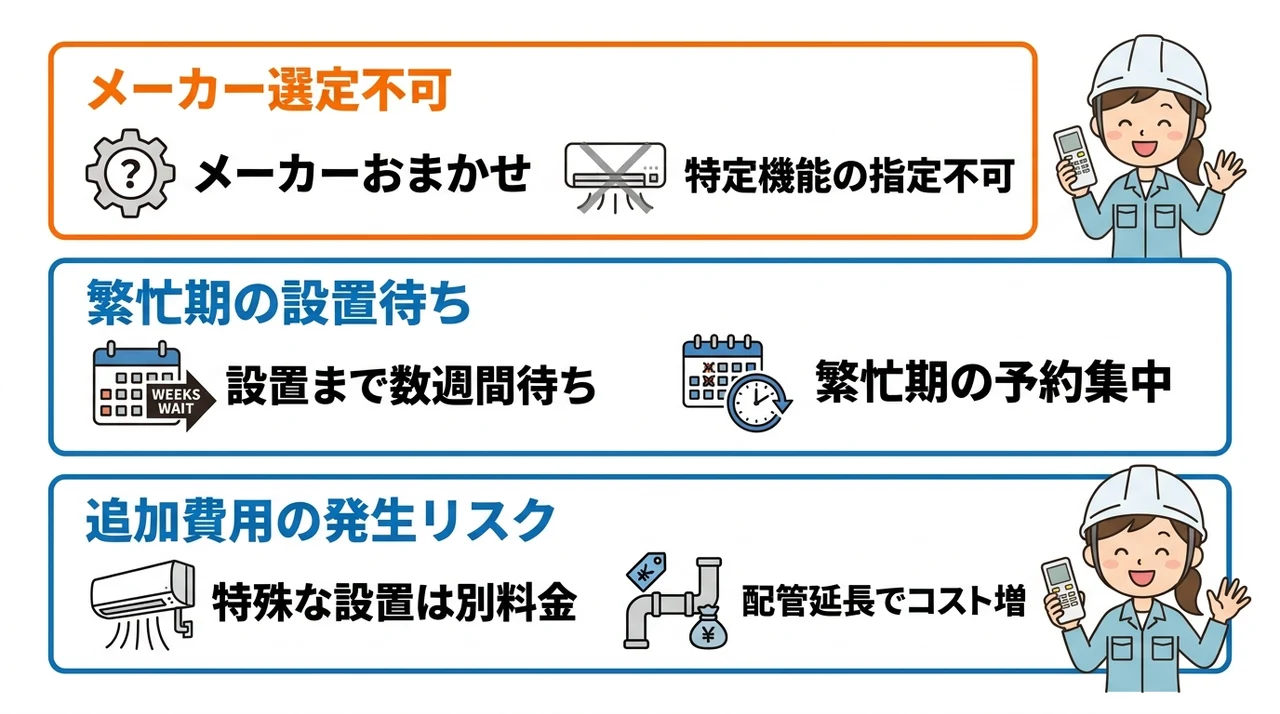 工事費込みパックで注意すべき3つのデメリット