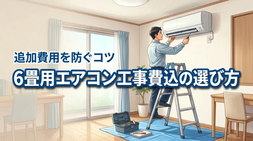 工事費込みの6畳用エアコンで失敗しない！追加費用を防ぐ確認事項と選び方